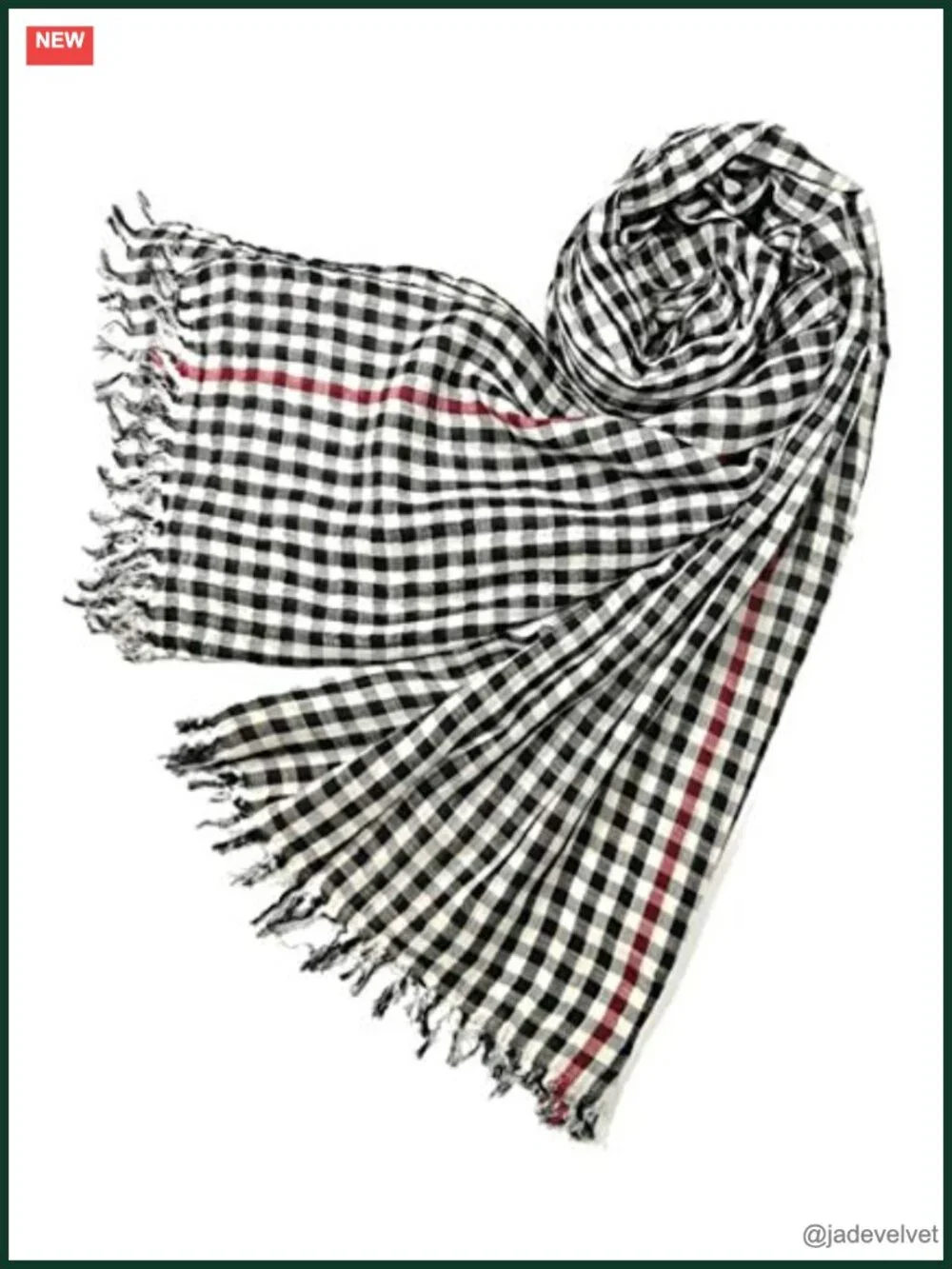 Unisex Cotton Scarves - 100% Yarn-Dyed Cotton - Lightweight - Machine Washable